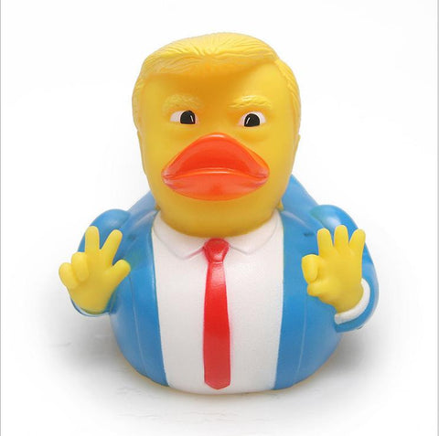 Cartoon Trump Duck Bath Shower Water Floating US President Rubber Duck Baby Toy-TB00536-Veeddydropshipping