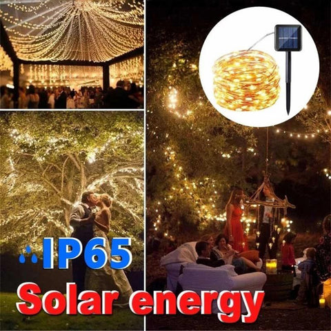 Solar Lighting Strings Outdoor Waterproof Fairy Garland String Lights-TI00920-Veeddydropshipping