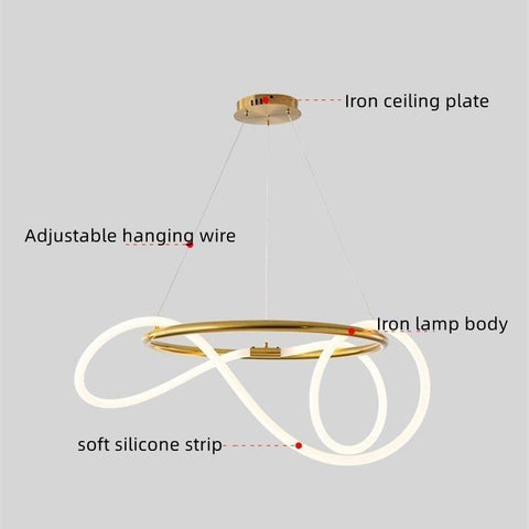 Led Tube Ceiling Chandelier-TI00420-Veeddydropshipping