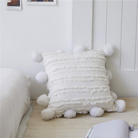 Small Plush Around The Ball Craft Sofa Cushion Cover-HA00521-Veeddydropshipping