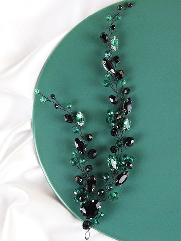 Wedding Hair Accessories Handmade Rhinestone Headband  -JW00515-Veeddydropshipping