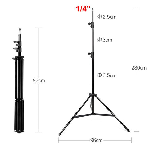 Photography Light Stand Portable Tripod with 1/4 Screw for Softbox LED Ring -CE00362-Veeddydropshipping