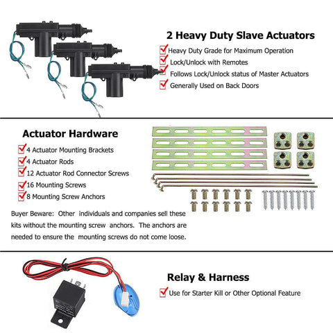 Car Alarm System Keyless Entry Security Remote Central Control Door-AM00584-Veeddydropshipping