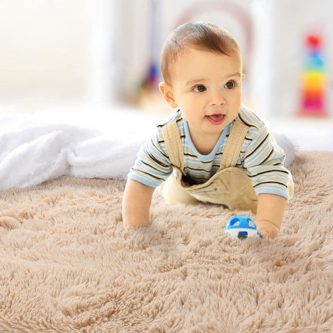 Soft Shaggy Carpet Living Room Fluffy Children Rugs-HA00498-Veeddydropshipping