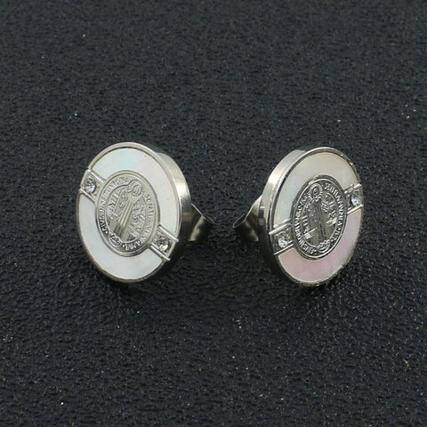 Fashion Round  Stainless Steel Jewelry Sets Pendant Earrings -JW00372-Veeddydropshipping