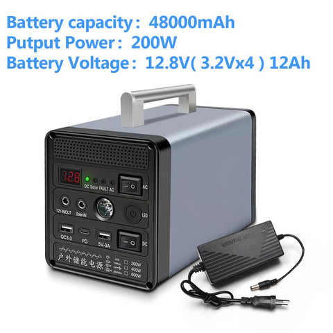 Portable Solar Generator  LED Wave Inverter-TI00681-Veeddydropshipping