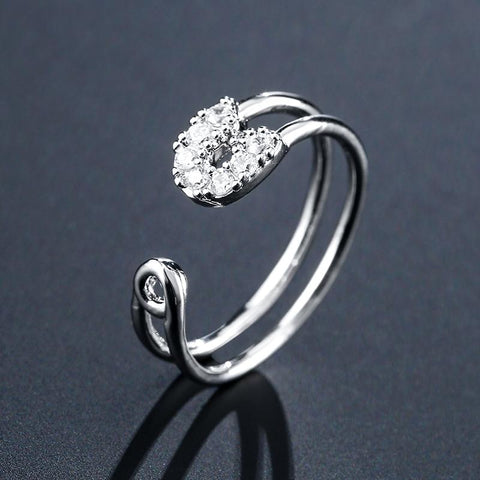 Gothic Simple Bridal Cubic Zirconia Finger Rings for Women -JW00028-Veeddydropshipping