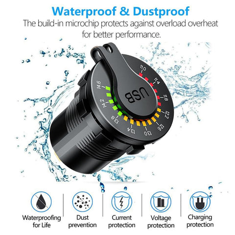 QC 3.0 18W Dual USB Car Charger 12V 24V-PA01156-Veeddydropshipping