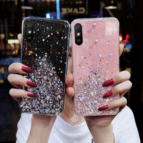 Bling Glitter Phone Case For xiaomi redmi 9A 9A Soft Full Cover-PA00323-Veeddydropshipping