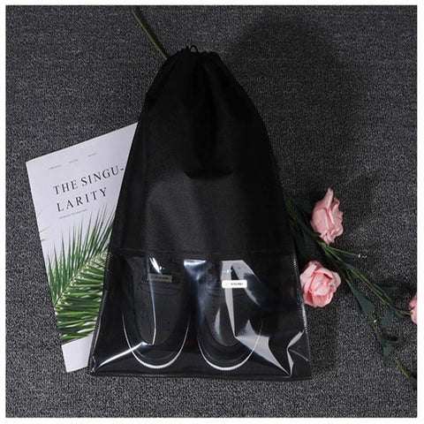 Transparent Drawstring Travel Shoe Storage Bag-HA01113-Veeddydropshipping