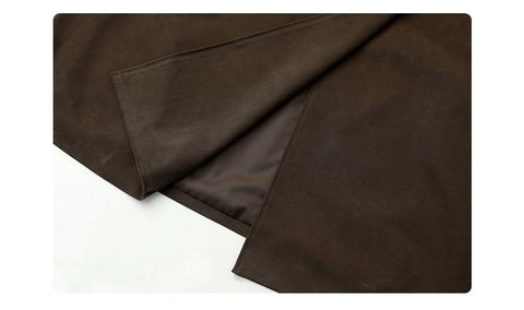 Korean Loose Double-breasted Long Women Overcoat-WF00217-Veeddydropshipping