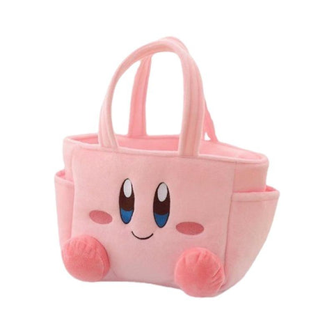 Kawaii Cartoon Stuffed Cute Pink Star Kirby Plush Hand Bag-TB00084-Veeddydropshipping