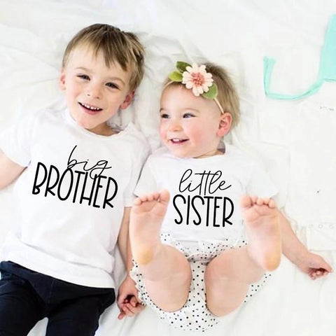 Mother Kids T-shirts Boys Clothes New Girl Tee Shirt Big Brother Little-TB00965-Veeddydropshipping