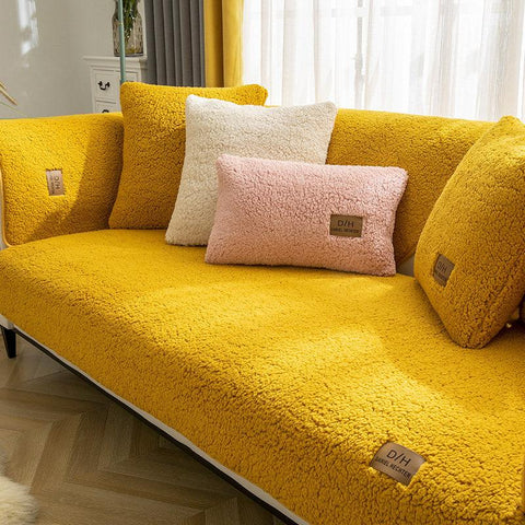 Lamb Wool Sofa Cushion Covers-HA00512-Veeddydropshipping