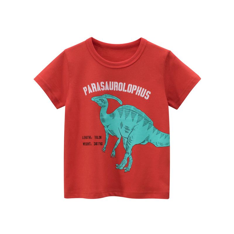 Summer T-Shirt Children Boys Short Sleeve O-Neck Clothes-Veeddydropshipping