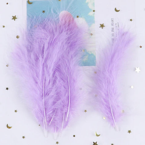 Turkey Marabou Feathers Fluffy Decorative-HA00053-Veeddydropshipping