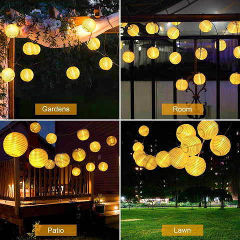 Waterproof Lantern Solar String Fairy Lights 6.5M 30 LED Outdoor Garland-TI00845-Veeddydropshipping