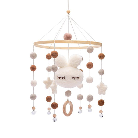 Assembly Bed Bell Mobile Rattles Bracket SetInfant Crib Mobile Wooden Bed-TB00487-Veeddydropshipping