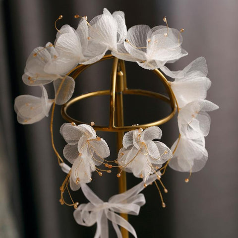 Beautiful Flower dreamy  headband Wedding hair accessories  -JW00492-Veeddydropshipping