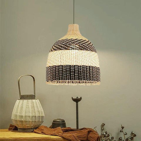 Rattan Chandelier Handmade Art-TI00390-Veeddydropshipping