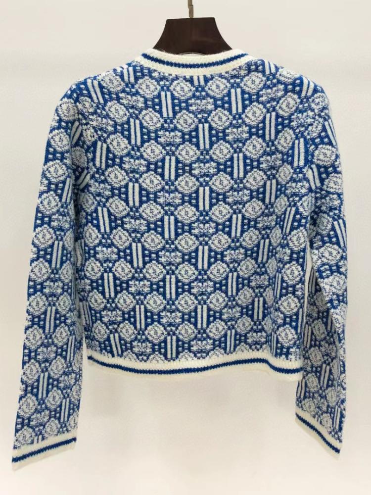 Women Printed Vintage High Street Printed Cardigan Pairs-Veeddydropshipping