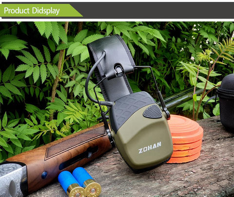 Electronic Earmuff  with Replacement Gel Ear Cup-CO00662-Veeddydropshipping