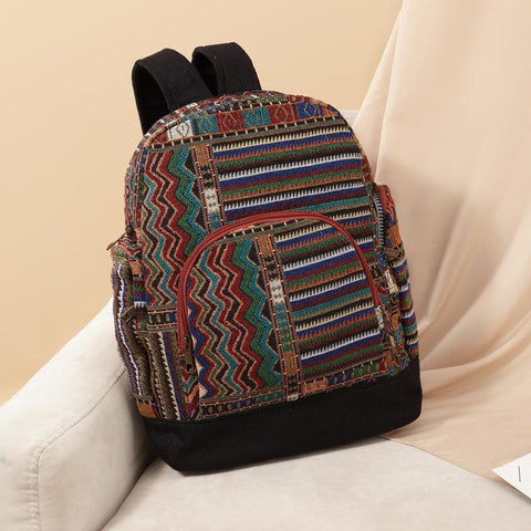 Women Bohemian Style Backpacks Quality Fabric Daypack Rommy-BS00003-Veeddydropshipping