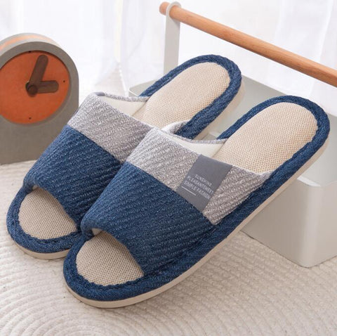 Flat Shoes Comfort Anti-slip Home Linen Slipper Unisex-BS01117-Veeddydropshipping