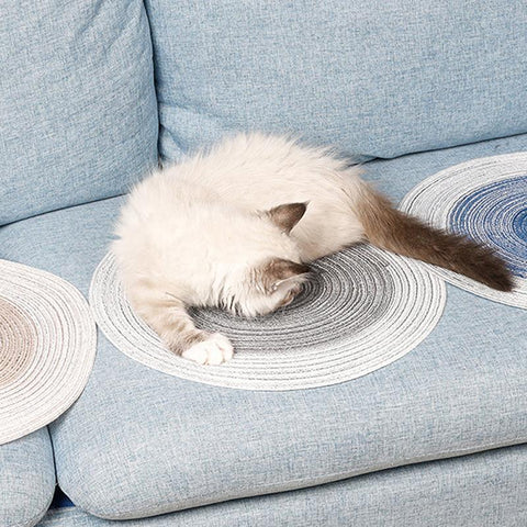 Hand-crafted Ramie Mat For Cats-HA01446-Veeddydropshipping