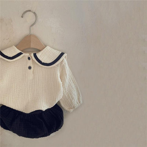 Spring Summer Romper Baby Boy Girl Clothes Set 0-24M Baby Cotton Linen-TB00340-Veeddydropshipping