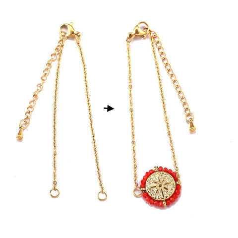 Stainless Steel Width Adjustable Cuba Chain for Jewelry Making DIY -JW01609-Veeddydropshipping