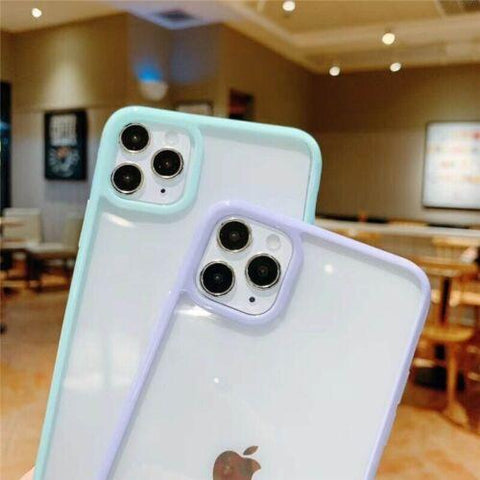 Case for iPhone 14 13 11 12 Pro Max Mini 7 8 SE XR Clear Shockproof Phone Cover-PA00098+Veeddydropshipping