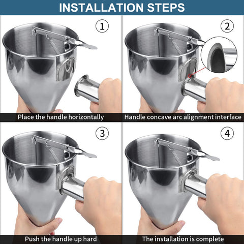 Pancake Batter Dispenser Multi-Caliber Stainless Steel-HA01201-Veeddydropshipping