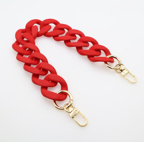 Handbag Accessory Chain Resin  Luxury Frosted Strap-BS00680-Veeddydropshipping