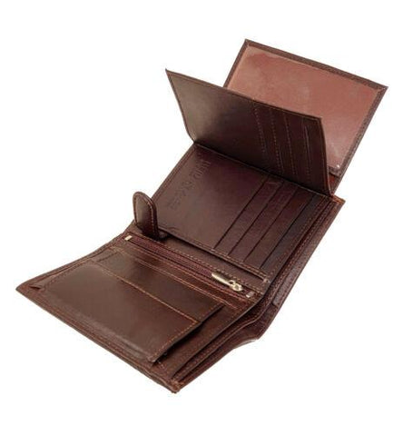 Blocking Wallet Soft Real Leather Trifold-MF00714-Veeddydropshipping