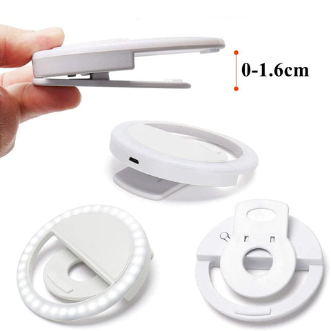 Selfie Ring Light Round Ring Lamp Ringlight With Tripod For Cell Phone Flash Light Led 36 Portable Clip-PA00824-Veeddydropshipping