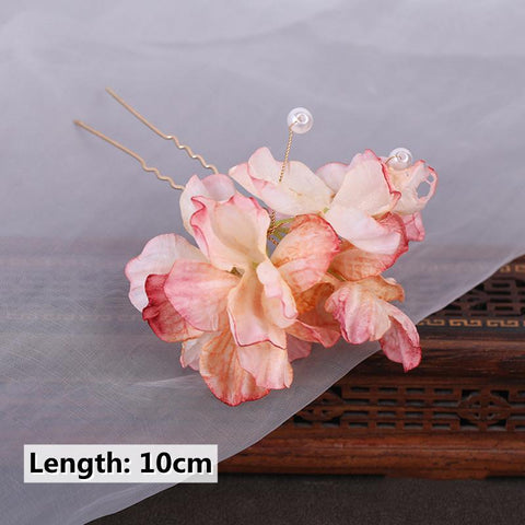 Hairpins Wedding Hair Accessories Rose Flower Hair Jewelry -JW00493-Veeddydropshipping
