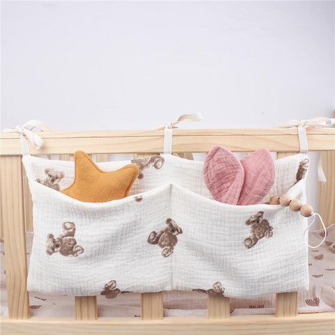Baby Crib Storage Bag Nappy Organizer Portable Newborn Bed Headboard-TB00707-Veeddydropshipping
