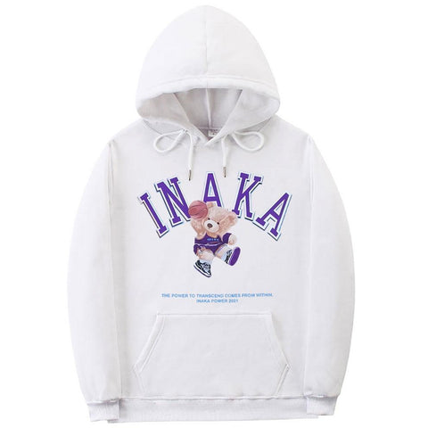Inaka Power Hoodie Funny Purple Basketball Bear Print Hoodie-Veeddydropshipping