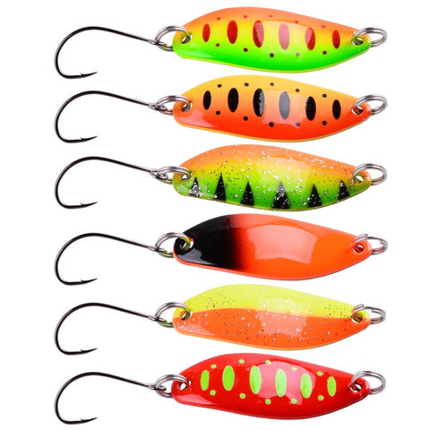 1PCS Metal Spinner Spoon Trout Fishing Lure Hard Bait Sequins Noise-OS00515-Veeddydropshipping