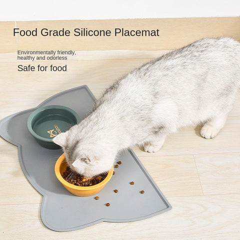 Cat pet Portable waterproof feeding mat Bowl-HA01404-Veeddydropshipping