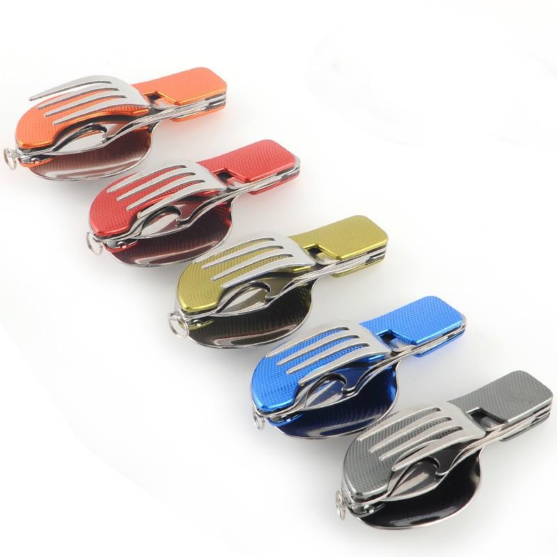 Tablespoon Set Spoon Knife Fork Bottle Opener  Folding-OS01255-Veeddydropshipping