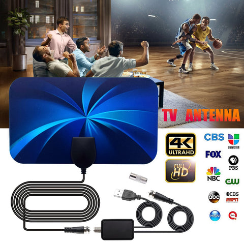 2022 new Indoor Digital HDTV Antenna 4K 1080P For DVB-T2 5000 Miles -CE00814-Veeddydropshipping