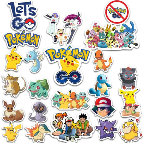 10/30/50/100Pcs Kawaii Pikachu Pokemon Stickers Motorcycle Phone-TB01631-Veeddydropshipping