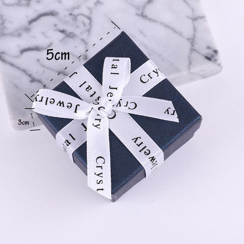 jewelry organizer shape Black box Earrings bow case Square-JW01706-Veeddydropshipping