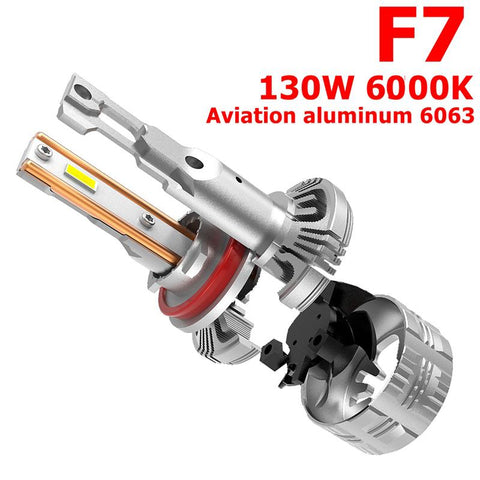 F7 130W 12000LM H7 LED Bulb LED 9005 H7 headlight kit  Fog Light H4 H7-AM00003-Veeddydropshipping