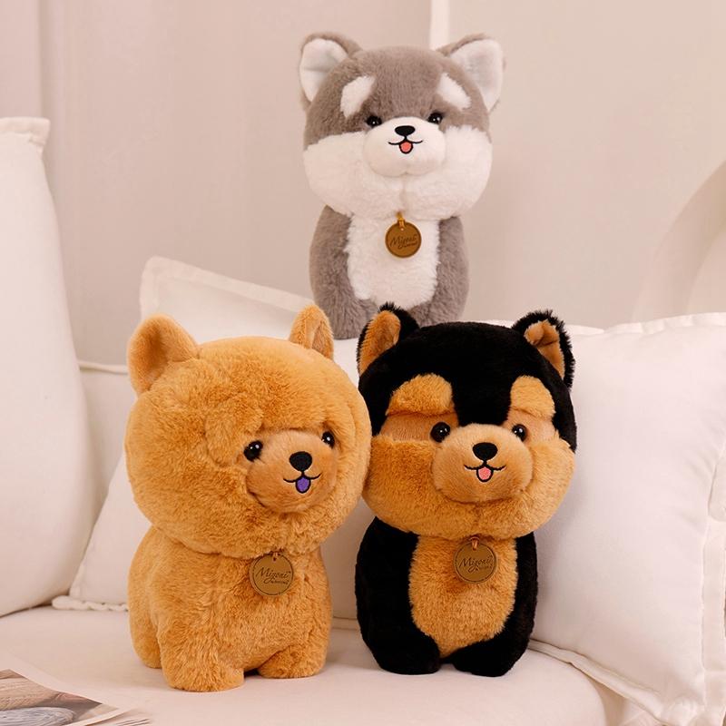 Husky Dog Plush Stuffed Animals Soft Baby Toys Wolf Dog/Bichon Chow-TB01554-Veeddydropshipping