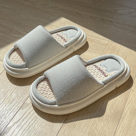 Women Indoor Bedroom Slippers Comfortable Men Plush House-BS01103-Veeddydropshipping