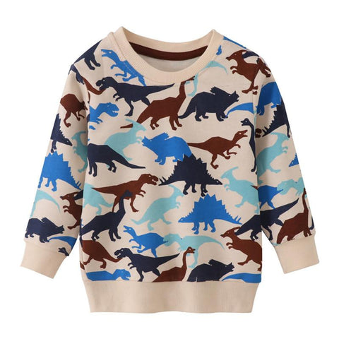 Jumping Meters New Arrival Autumn Spring Tigers Print Baby Sweatshirts Long-TB01343-Veeddydropshipping