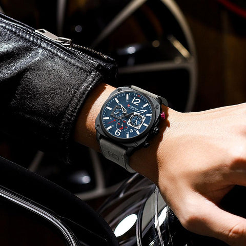 Watch Fashion Waterproof  Clock Leather  Quartz Watches-JW00673-Veeddydropshipping